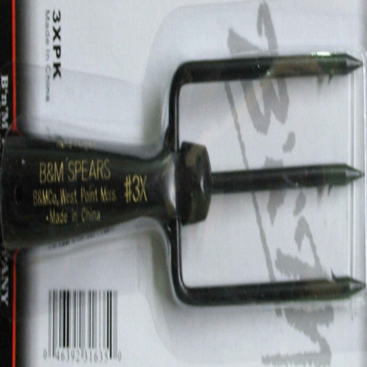 B&M Fish & Frog 3X Spear 3 Tine 2.5"Wx7"L 3XPK