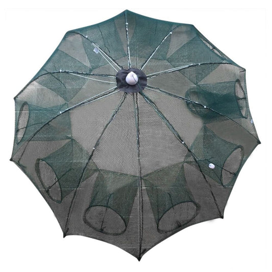 CHMORA Holes Automatic Fishing Net Shrimp Cage Nylon Foldable Crab Fish Trap Cast