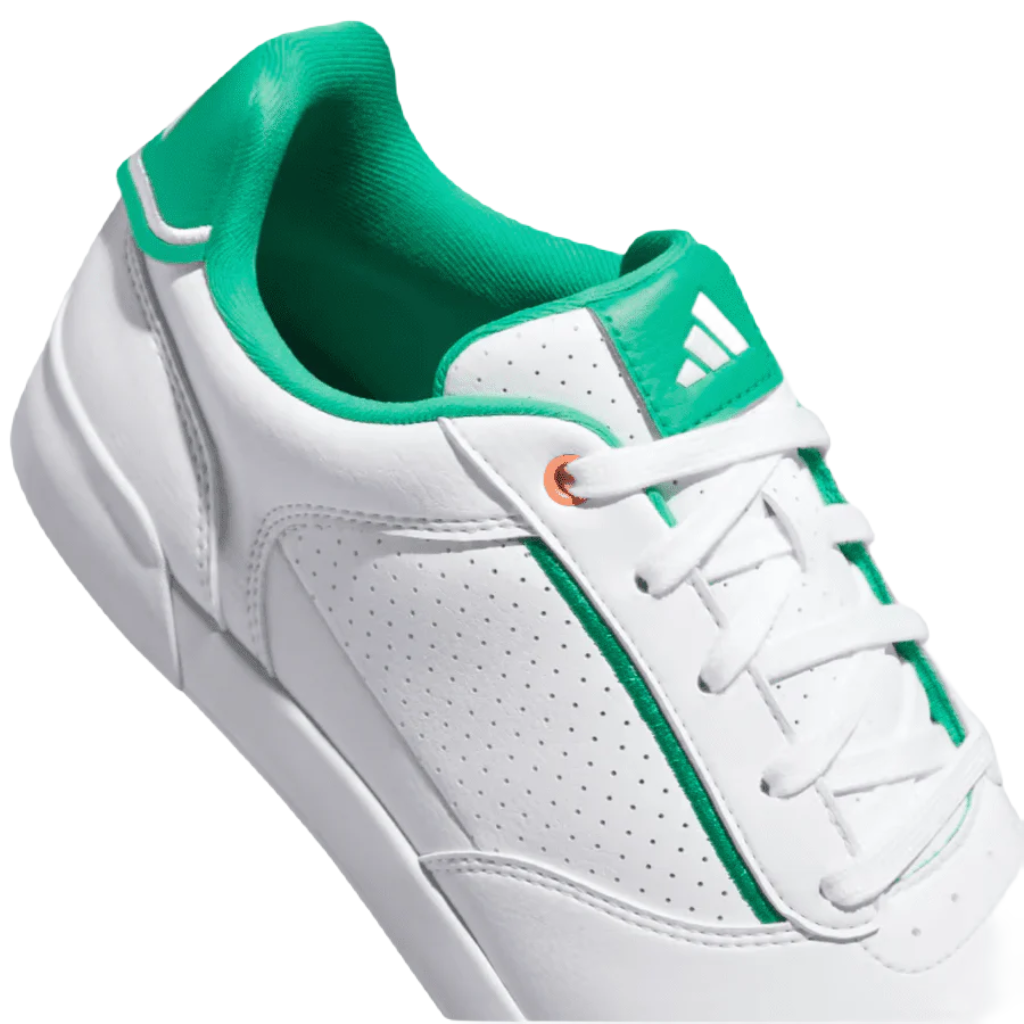 Adidas Retrocross Spikeless Golf Shoes - White/Green
