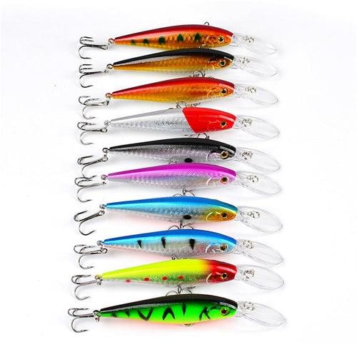 Top walleye Crankbaits Lake Fishing lures 11.5cm 10.5g Minnow Plastic - Zoter Shop